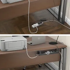 D-Line Under Desk Cable Tray (40 x 10 cm, Black)