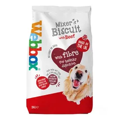 Webbox Mixer Biscuit with Beef Dry Dog Food (2 Kg)