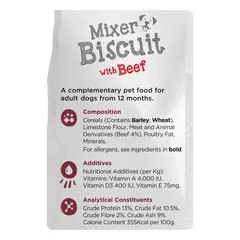 Webbox Mixer Biscuit with Beef Dry Dog Food (2 Kg)