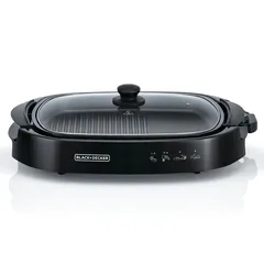 Black+Decker Electric Flat Health Grill, GH1500-B5 (1500 W)