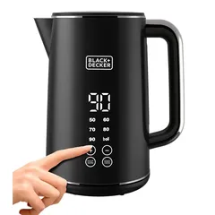 Black+Decker Touch Screen Digital Kettle, JCD200-B5 (1.7 L, 2200 W)