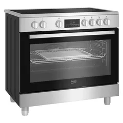 Beko Freestanding 5 Zone Ceramic Electric Cooker, BGM 30203 EX (90 x 90 x 60 cm, 111 L)