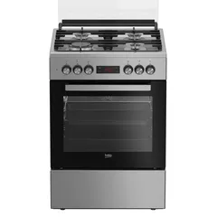 Beko Freestanding 4-Burner Multi-Functional Gas Cooker, FSM61330DXDSL (85 x 60 x 60 cm, 72 L)