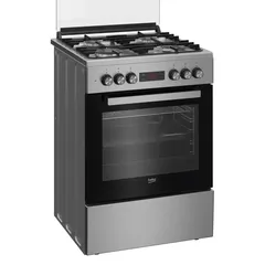 Beko Freestanding 4-Burner Multi-Functional Gas Cooker, FSM61330DXDSL (85 x 60 x 60 cm, 72 L)