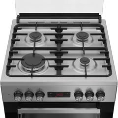 Beko Freestanding 4-Burner Multi-Functional Gas Cooker, FSM61330DXDSL (85 x 60 x 60 cm, 72 L)