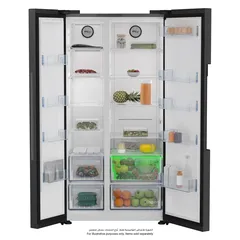 Beko Freestanding Side-By-Side Refrigerator, GNE741PP (635 L)