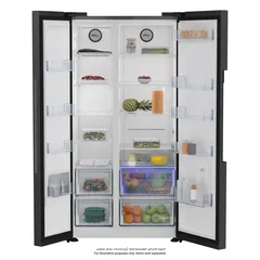 Beko Freestanding Side-By-Side Refrigerator, GNE741PP (635 L)