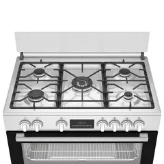 Beko Freestanding 5-Burner Multi-Functional Gas Cooker, BGTW11227EXA (93 x 90 x 60 cm, 108 L)