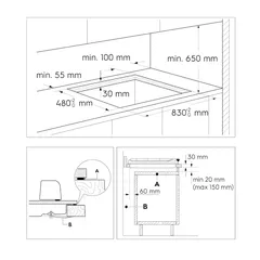 Electrolux Ultimate Taste 700 Built-In 5-Burner Gas Hob, KGG95376K (51 x 88 x 6.1 cm)