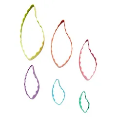 Wilton Aluminum Leaf Fondant Double Cut-Outs Set (6 Pc.)