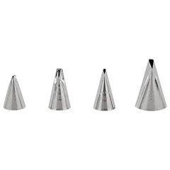 Wilton Stainless Steel Ruffles Decorating Tip Set (4 Pc.)