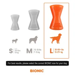 Hagen Bionic Large Dog Bone (15 cm, Orange)