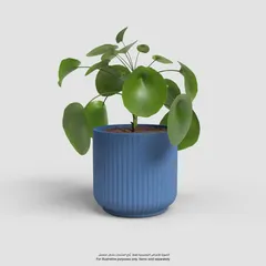 Artevasi Luna Plant Pot (Blue, 12 cm)
