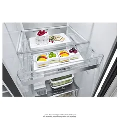 LG Freestanding Side-by-Side InstaView™ Refrigerator, Gr-X267CQEW