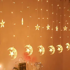 Oasis Hanging Curtain Star W/Moon Decor (3 m, 12 Pc.)