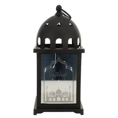 Oasis Lantern Mirror Surface Decor (12.5 x 12.5 x 27 cm)