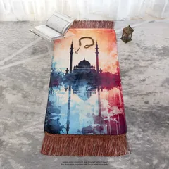 Hilalful Mirrored Grand Mosque Foam Prayer Mat (120 x 60 cm)