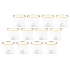 Orchid Glass Cawa Cup Set GGK (12 Pc.)