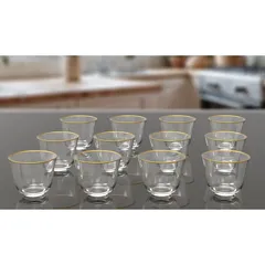 Orchid Glass Cawa Cup Set GGK (12 Pc.)