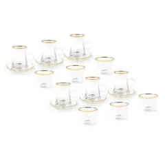 Orchid Glass Tea Set GGK (18 Pc.)