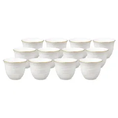 Orchid Cawa Cup Set Embossed Ripple (12 Pc.)