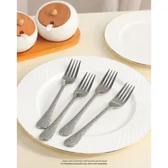 Orchid Artistic Stainless Steel Table Forks Set (4 Pc.)
