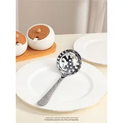 Orchid Artistic Stainless Steel Slotted Ladle