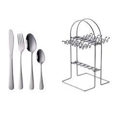 Orchid Stainless Steel Cutlery with Stand (24 Pc.)