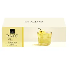 Orchid Royal Leerdam Rayo Rocks Glass Set (270 ml, 6 Pc.)