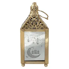 Party Magic Eid Metal Lantern W/Lights (6 x 6 x 14.5 cm)