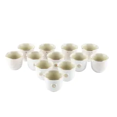 Asala Arabic Coffee Set (12 Pc., Beige & Gold)