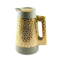 Asala Luxury Vacuum Flask for Tea or Coffee (Olive & Gold)