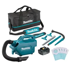 Makita Battery-Powered Vacuum Cleaner/Blower, DCL184RF (18 V, 550 ml, With Battery & Charger)