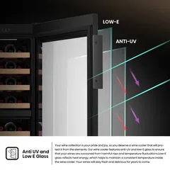 Hisense Freestanding Single Zone Beverage Cooler, RW3N230GELF (108 Bottles)
