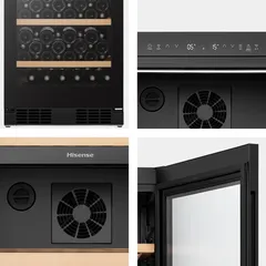 Hisense Freestanding Single Zone Beverage Cooler, RW3N230GELF (108 Bottles)