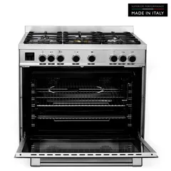 Tecnogas Superiore Freestanding 5-Burner Gas Cooker W/Oven, NG170X96G5VC (170 L, ‎60 x 90 x 85 cm)