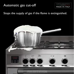 Tecnogas Superiore Freestanding 5-Burner Gas Cooker W/Oven, NG170X96G5VC (170 L, ‎60 x 90 x 85 cm)