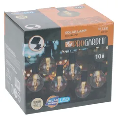 Party LED Lights with Solar Panel (Grey, 10 Pc.)