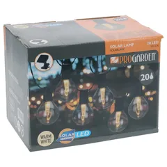 Party LED Lights with Solar Panel (Grey, 20 Pc.)