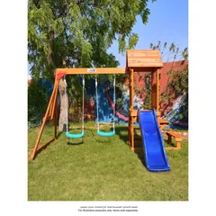 Dynamic Sports Hyrax Wooden Swing Set