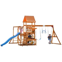 Dynamic Sports Pronghorn Wooden Swing Set