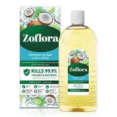 Zoflora Concentrated Multi-Purpose Disinfectant (Coconut & Lime, 500 ml)