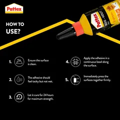 Pattex Wood Express Glue Bottle (75 g, 12 Pc.)