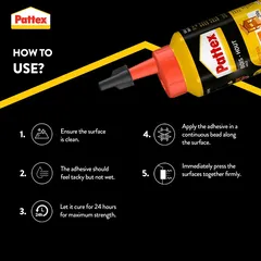 Pattex Wood Express Glue Bottle (250 g, 12 Pc.)