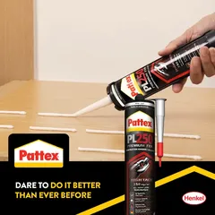 Pattex PL250 High Tack Construction Adhesive (White, 440 g)