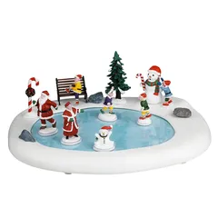 Lemax Northern Lights Skating Pond Battery-Operated Festive Decor (Multicolor, 4.5 V)