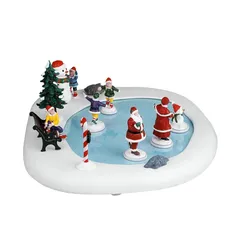 Lemax Northern Lights Skating Pond Battery-Operated Festive Decor (Multicolor, 4.5 V)