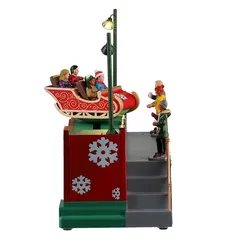 Lemax Runaway Sleigh Festive Decor W/Adaptor (White, 550 mAh)