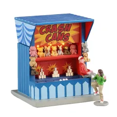 Lemax Crash Cans Game Battery-Operated Festive Decor Set (Multicolor, 4.5 V, 2 Pc.)