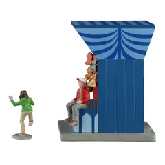Lemax Crash Cans Game Battery-Operated Festive Decor Set (Multicolor, 4.5 V, 2 Pc.)